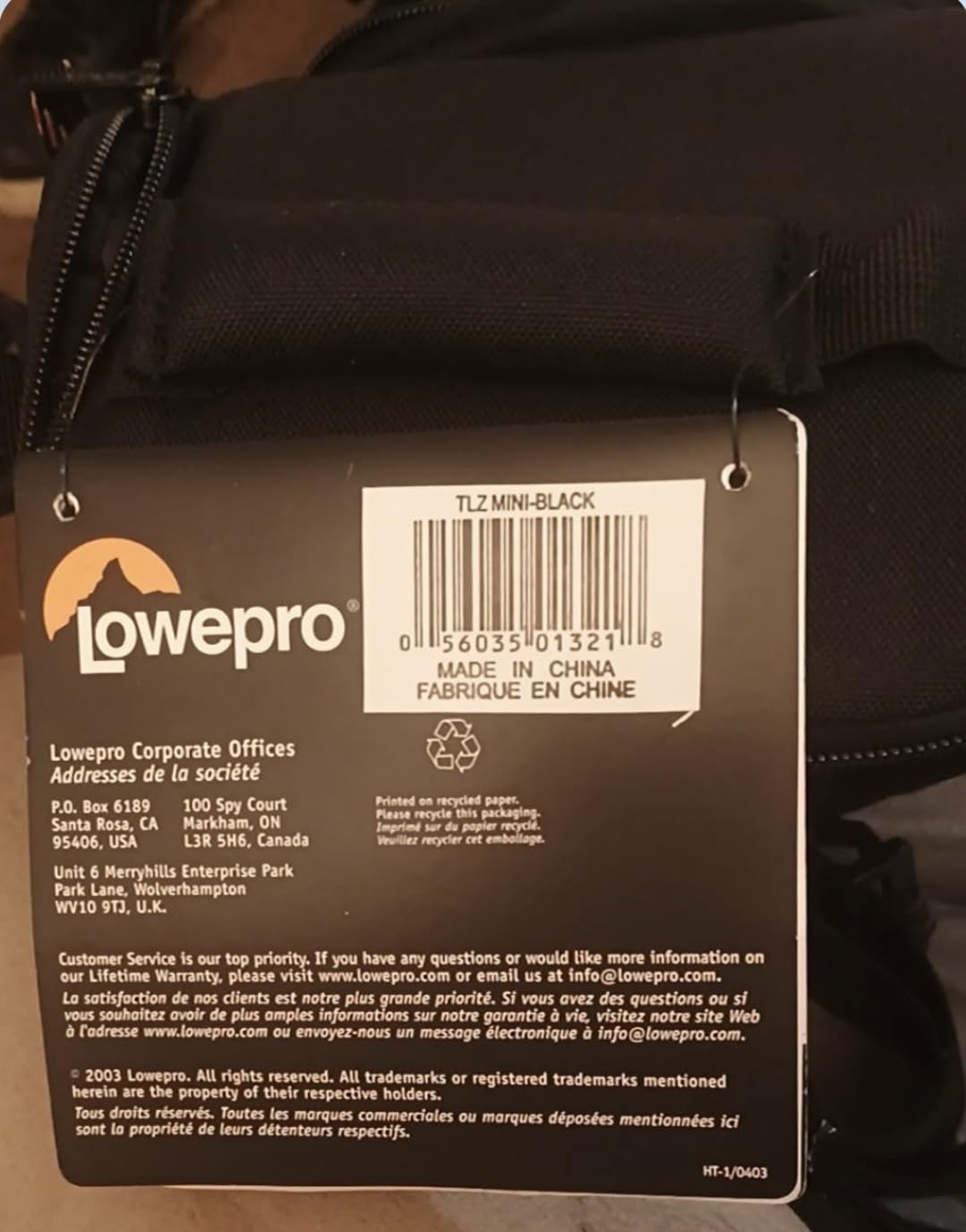 Lowepro Topload Zoom (TLZ) Mini Camera Bag (Black) : Amazon.ca